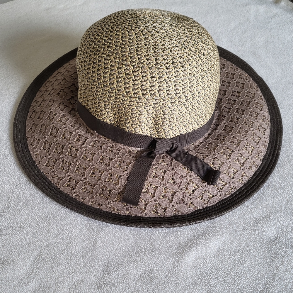 Lace Straw Hat